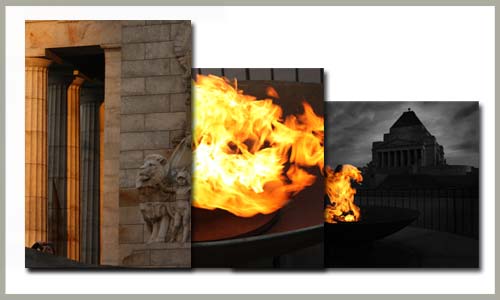 The Shrine of Rememberance in Melbourne, Australia